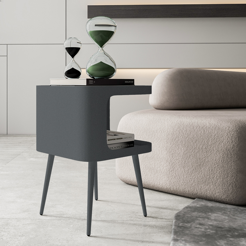 Creative Design White & Black Metal Side Table